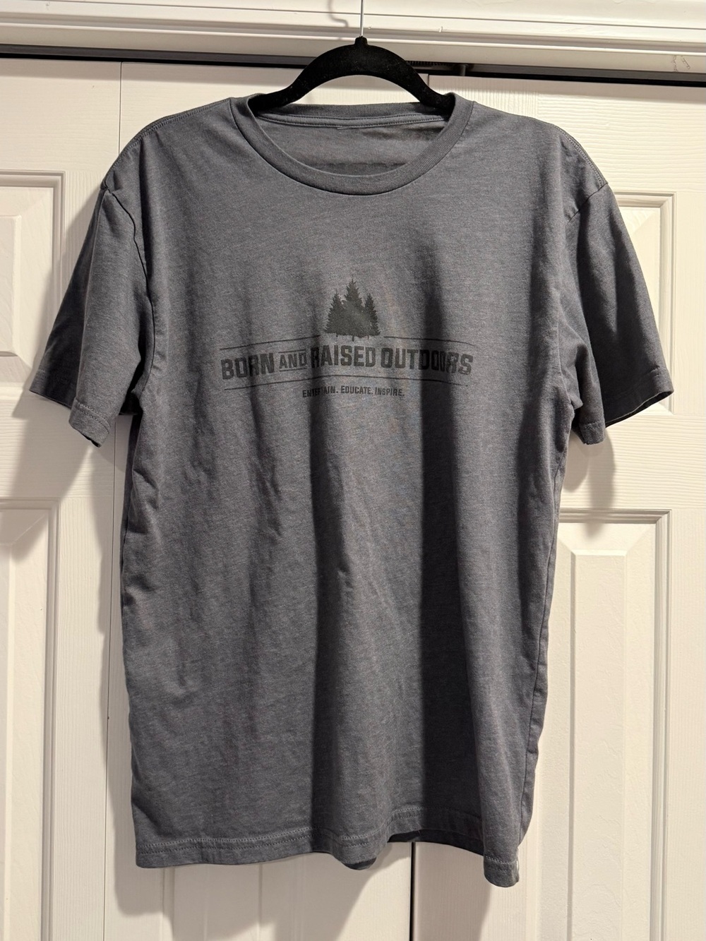 Source Unknown Men's Gray Graphic Short Sleeve Tee #0077